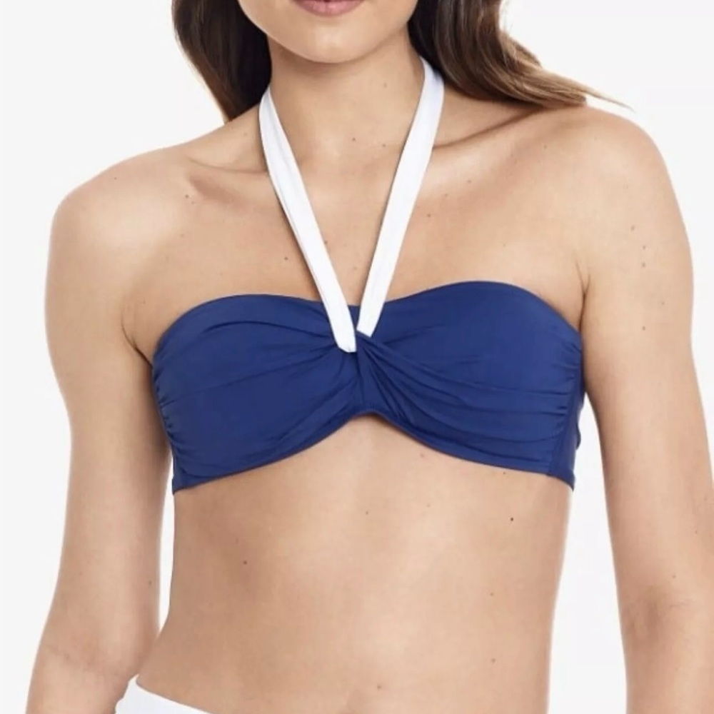 Ralph Lauren SAPPHIRE Bel Aire Halter Bikini Swim Top, 12